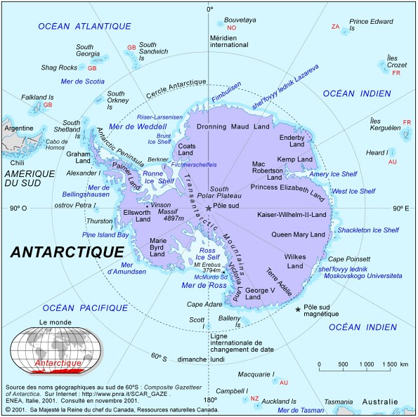 Géographie et territoires de l'Antarctique Antarc13