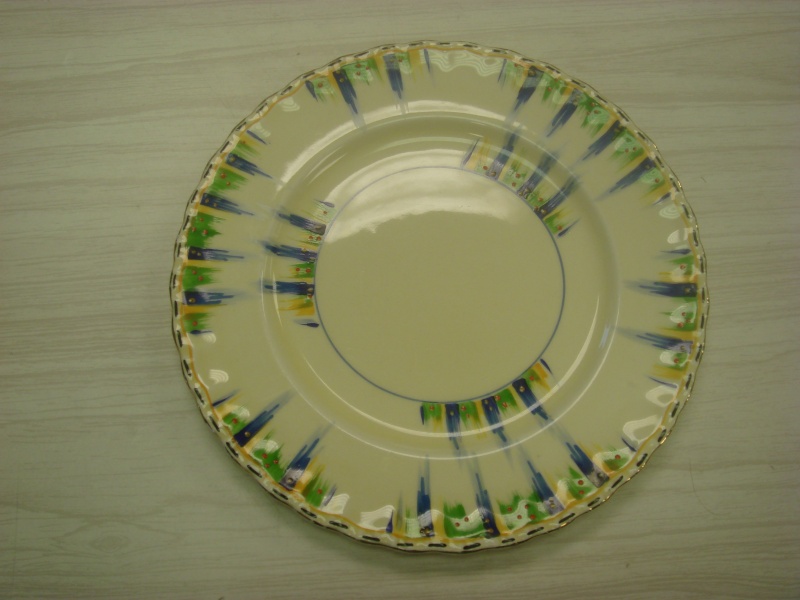 Grindley Plate...handpainted by June..any idea on pattern or date Copied92