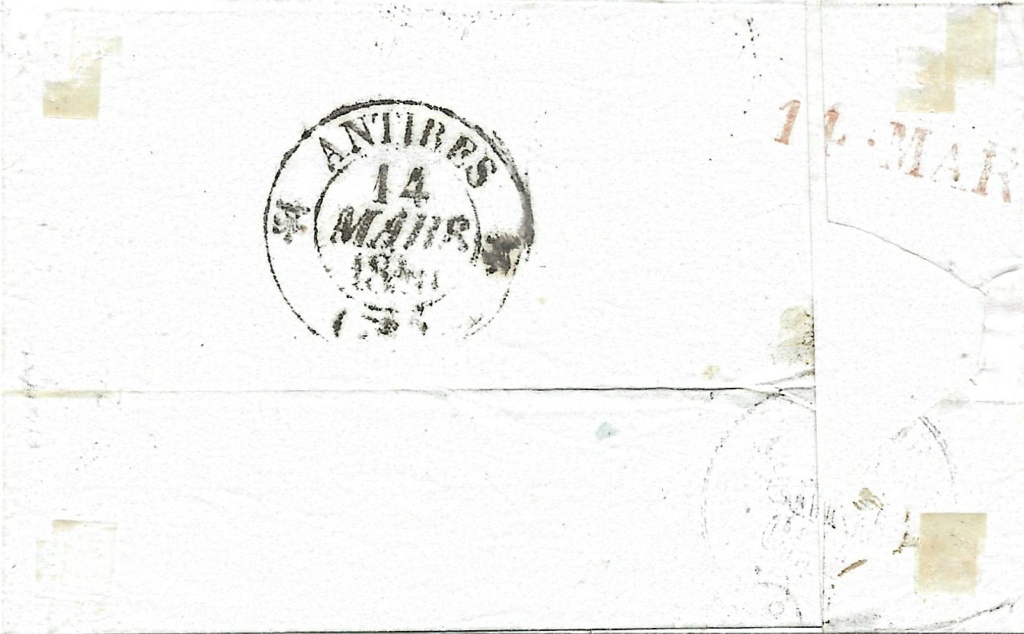 Tarification France - Sardaigne en 1840 Vence-10