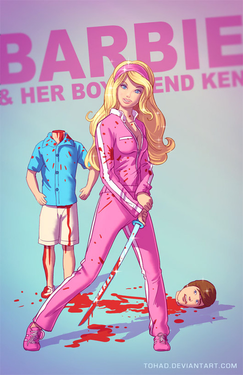[fanart] Détournement macabre des héros de notre enfance Barbie10