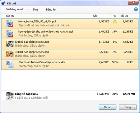 NXPowerLite Desktop 6: Nén nhỏ file PDF, văn bản đến 90% Image040