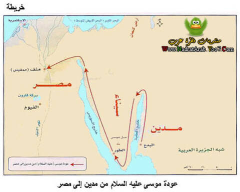 قصة عودة موسى عليه السلام من مدين الى مصر