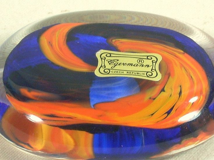 Oval paperweight with acid etched name like Peguman? Egerma10