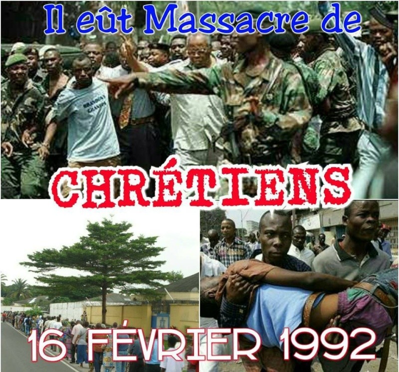 Kinshasa 16 février 1992, la marche pacifique des chrétiens se termine dans le sang. 15446010