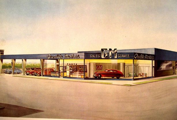 Car Showrooms & Dealerships - Concessionnaires automobiles - 1950s - 1960s 10300310