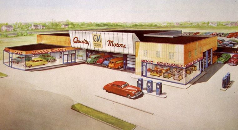 Car Showrooms & Dealerships - Concessionnaires automobiles - 1950s - 1960s 16138410