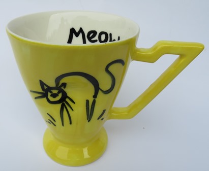 Stage Artware crazy cat mug X_stag10