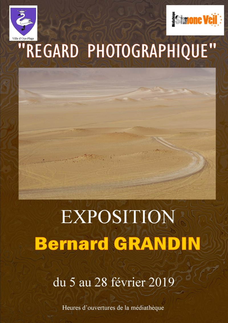 Exposition à Oye Plage de Bernard Grandin Affich11