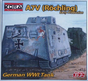 A7V "Sturmpanzer":Emhar 1/72 + infanterie Allemande W^Dmodel Kr720510