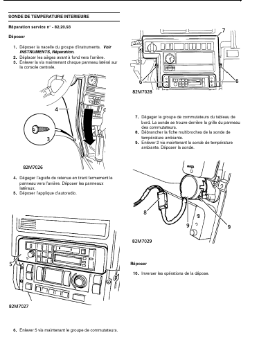 Bruit de moteur électrique ou ventilateur derriere console centrale du tablesu de bord Sonde_10