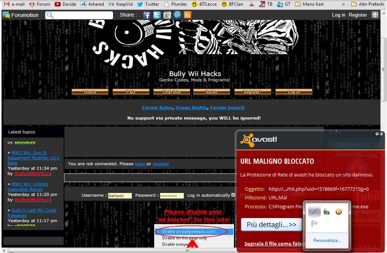 BullyWiiHacks forum have virus? Screen10