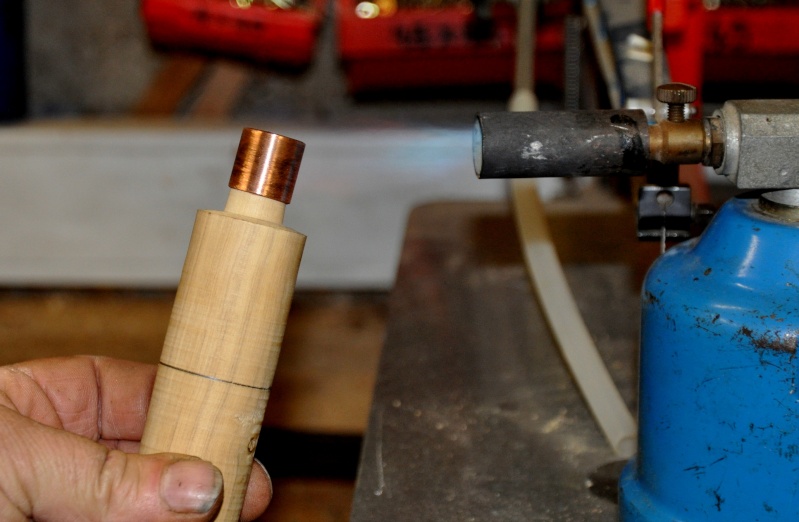 Tournage d'un manche modele londonien en buis. Making  a London pattern boxwood  chisel handle. London30