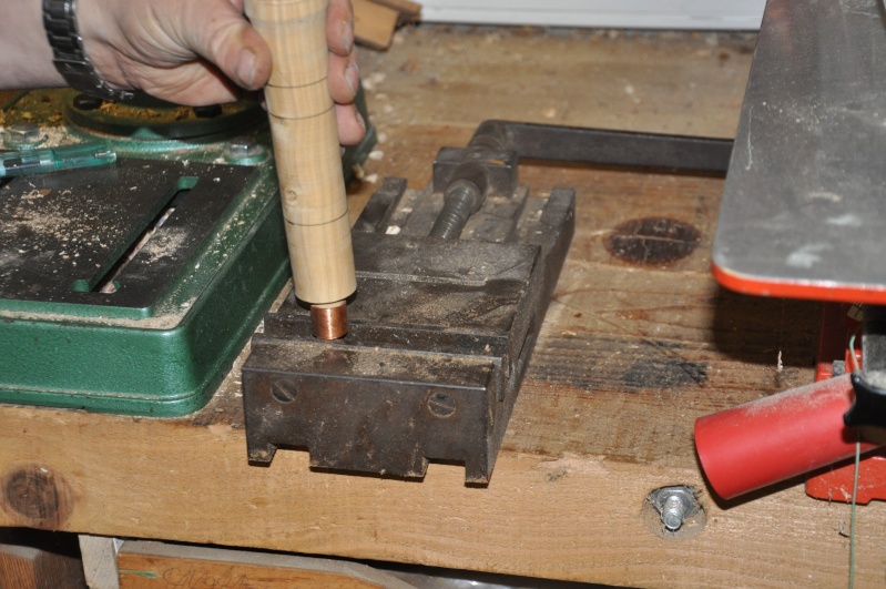 Tournage d'un manche modele londonien en buis. Making  a London pattern boxwood  chisel handle. London31