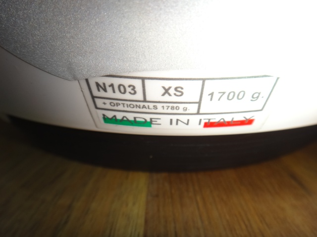 vends Casque modulable Nolan taille XS blanc Dsc01512