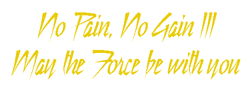 No Pain, No Gain III : May the Force be with you Rp00510