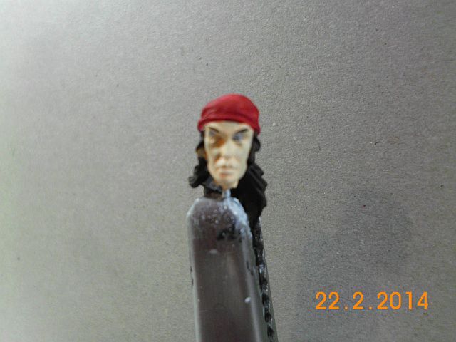 Romeo RM 75-006/005 - Anne Bonny + Calico Jack - 75mm Zinnbausatz - Fertig 720