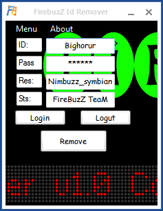 Firebuzz Id Remover v1.0 Coded by bighorur@n.c 10-02-10