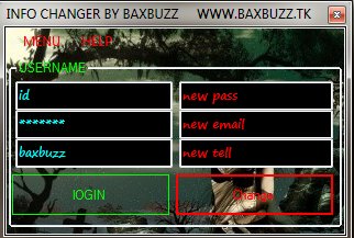 Info Changer By Baxbuzz 1410