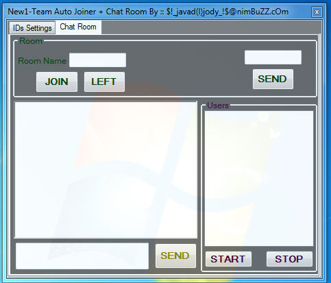 New1-Team Auto Joiner ( Add Flood All user Room) + Chat Room + Source C# Auto210