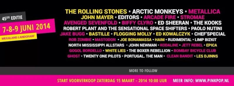 Pinkpop 2014 - 7,8,9 Juin 2014 - Langraaf (NL) 14559510