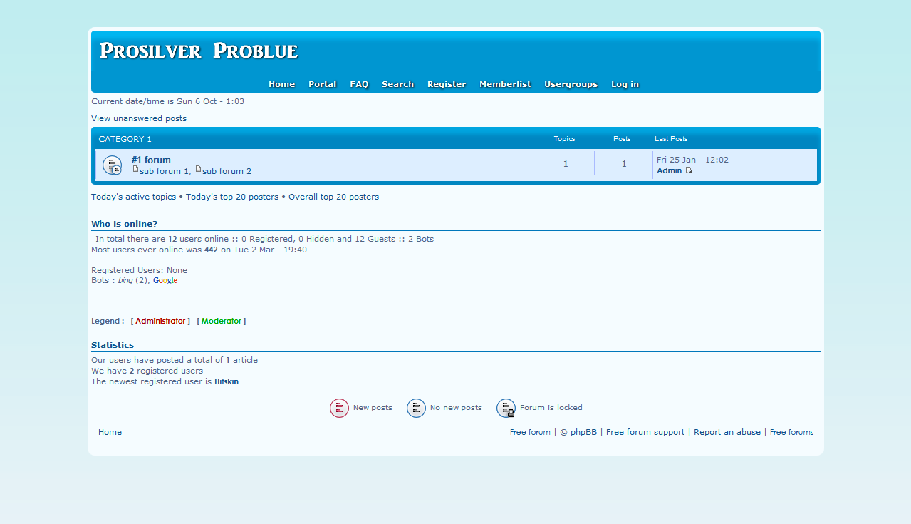 Prosilver Problue - phpbb3 Cap10