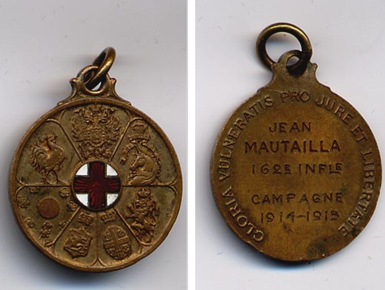 médaille blessés français 1 er type ?  France10