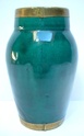 Green glazed vase  Marksp96