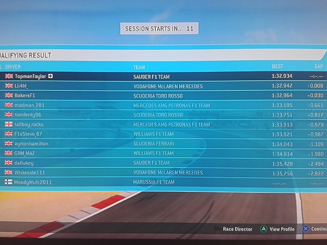 Bahrain GP - Qualifying & Race Results 20131118