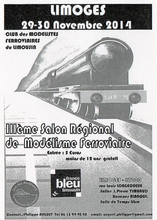 III ème Salon Régional de Modélisme Ferroviaire à Limoges le 29 & 30 Novembre 2014. Img40410