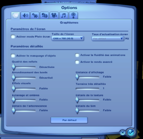 Résolu] [Sims 3 / Bugs du jeu: Graphique] Problème graphique avec Windows 8