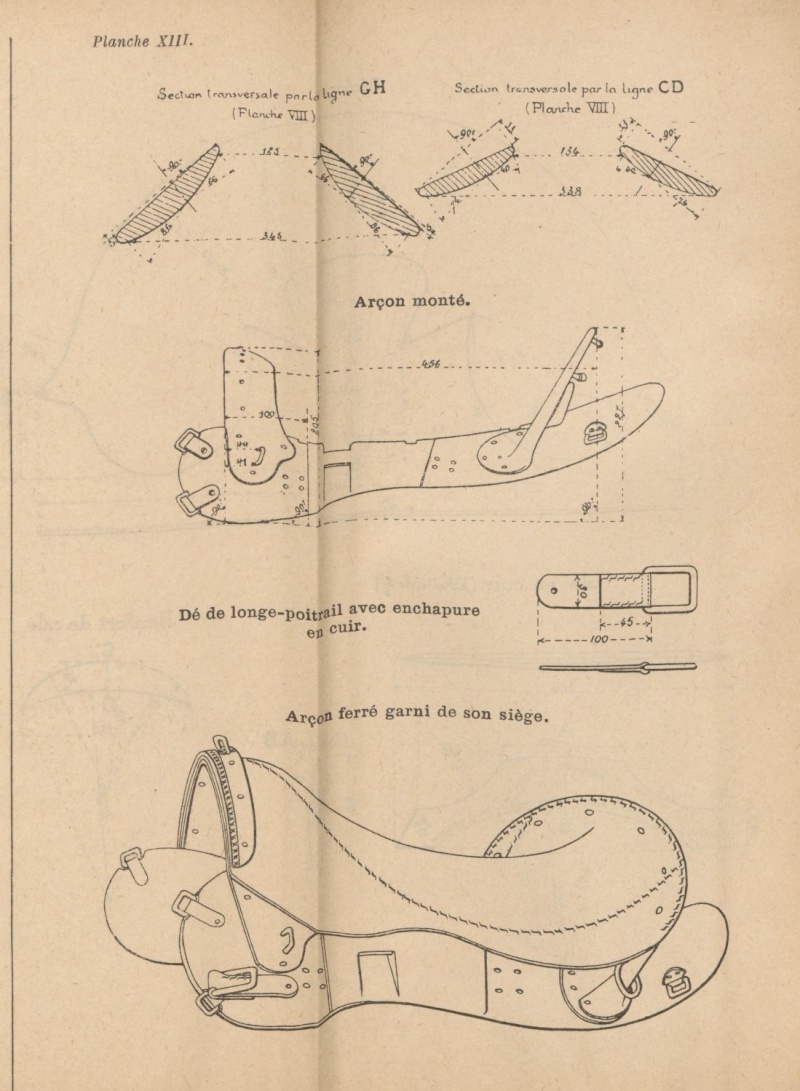 selle - GROSSE SELLE ARTILLERIE OU CAVALERIE 611