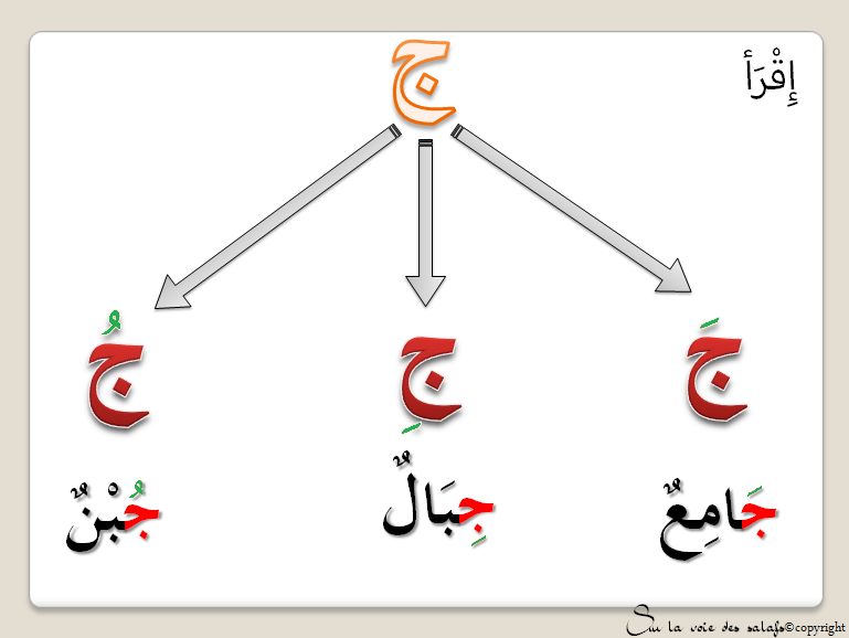 Support Apprendre l'alphabet arabe Avec SLVDS Exerci14