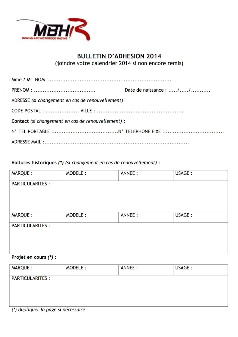 2014 - Bulletin d'Adhésion 2014 Mbhr_b10