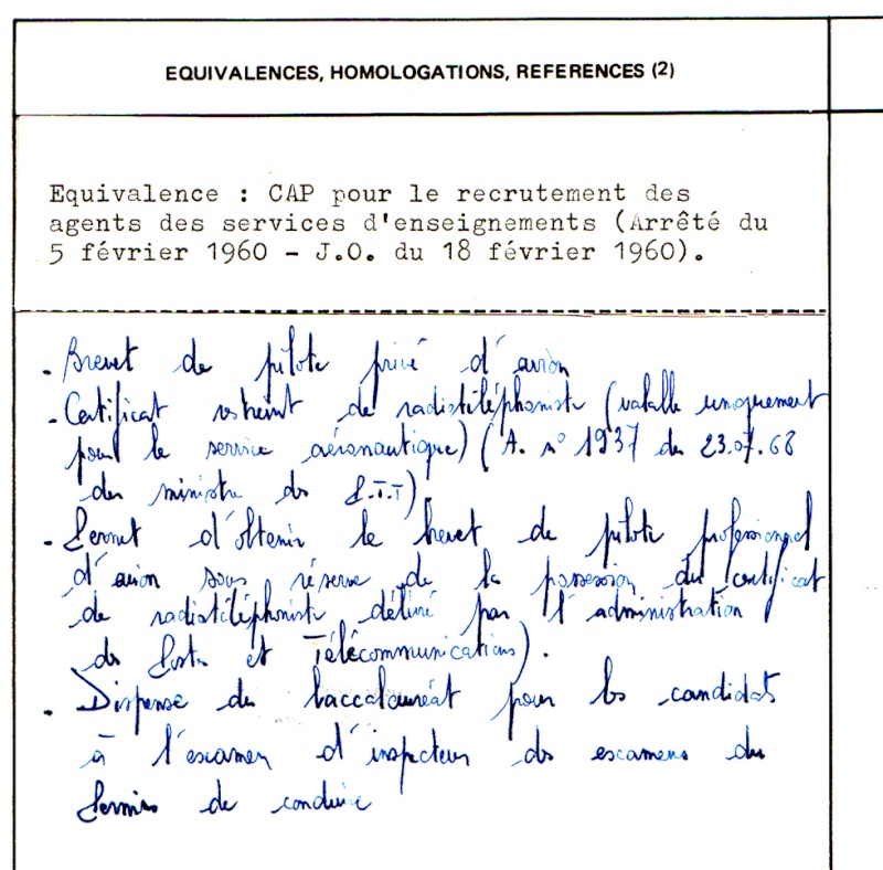 Brevets personnels navigants et pilotes de l'Aeronavale - Page 3 Equiv10