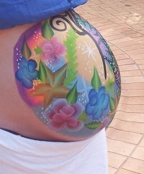 First Belly Painting! Ll10