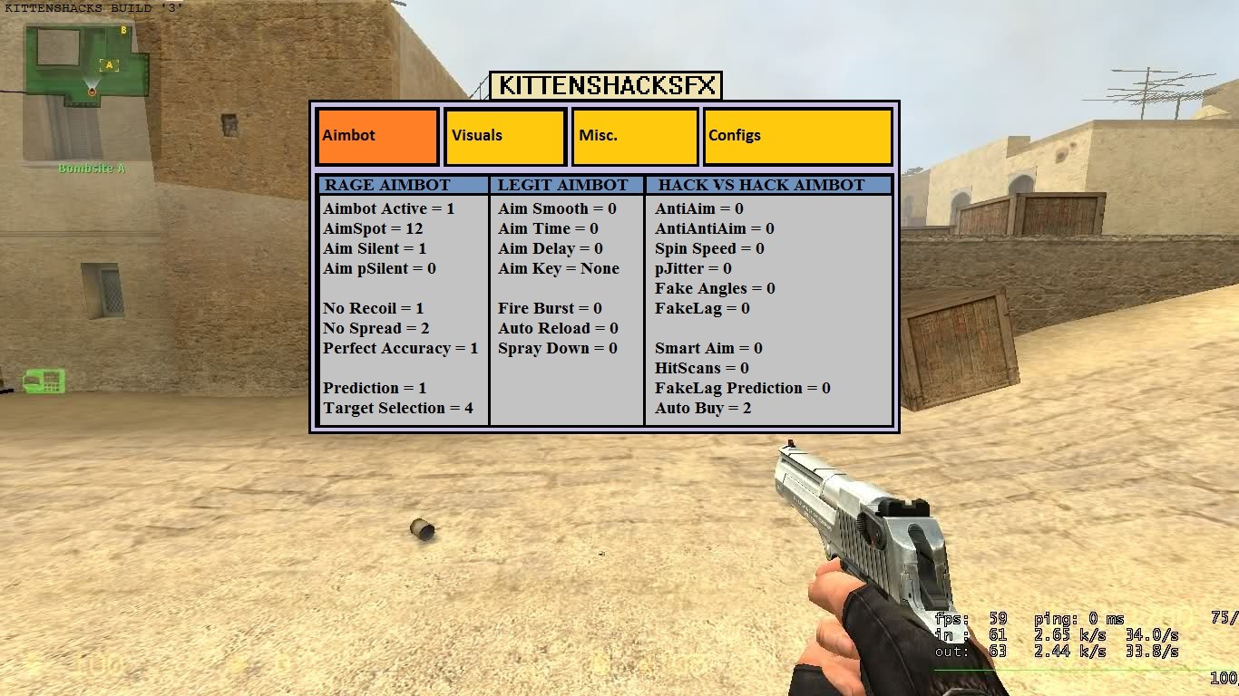 Found some screenshots of new KittenzHacksFX Menus! 2010ne11