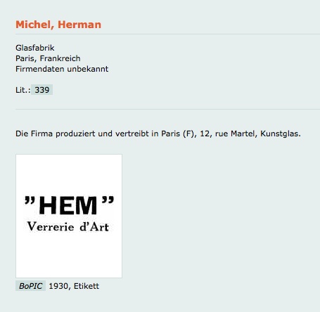 VASE ART DECO signé  HEM MICHEL HERMAN Herman10