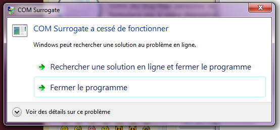 [Résolu] [Sims 3 / Bugs du jeu: Lanceur] "Il semble que vous ayez installé une version non officielle..." + problème avec COM surrogate 10