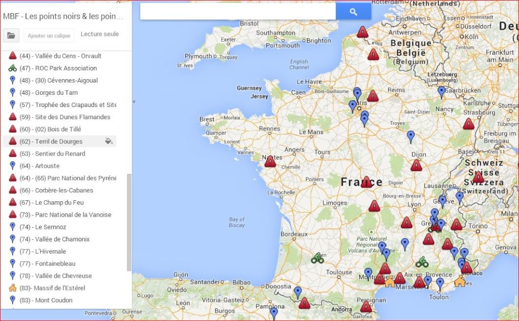 Les spots interdits ou les points noirs MBF Mbf10