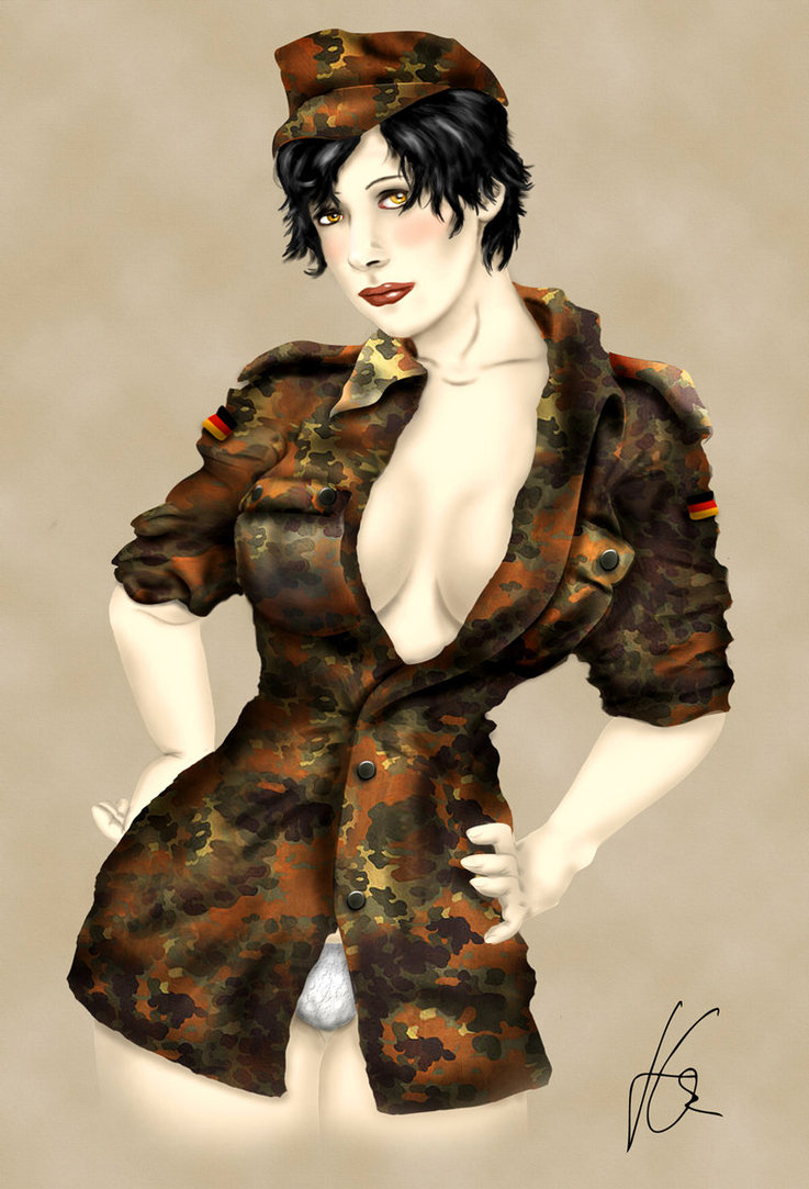 LE CAMOUFLAGE MILITAIRE . - Page 2 Pin_up10