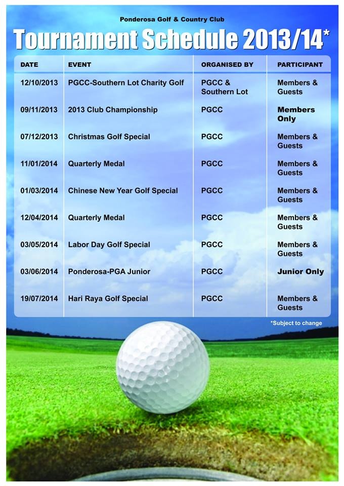 Ponderosa 2014 Tournament Schedule Tourna11