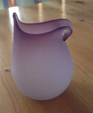 Small matte vase purple/pink Lilava10