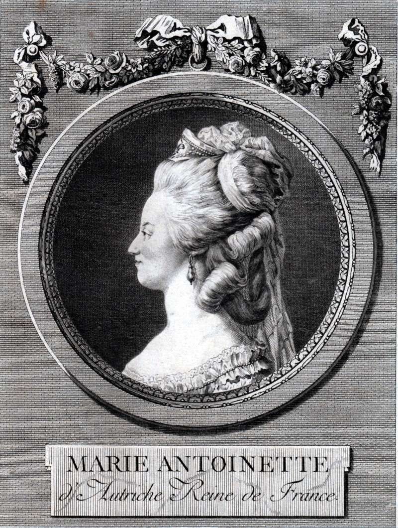 Portraits de Marie-Antoinette : les gravures, estampes, mezzotintes, aquatintes etc.  Marieg10