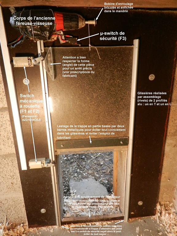 automatique - Porte automatique pour votre poulailler Trappe10