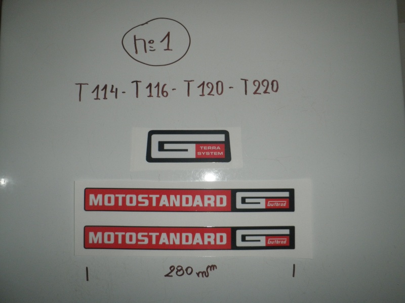 Autocollants - AUTOCOLLANTS MOTOSTANDARD GUTBROD. P4300010