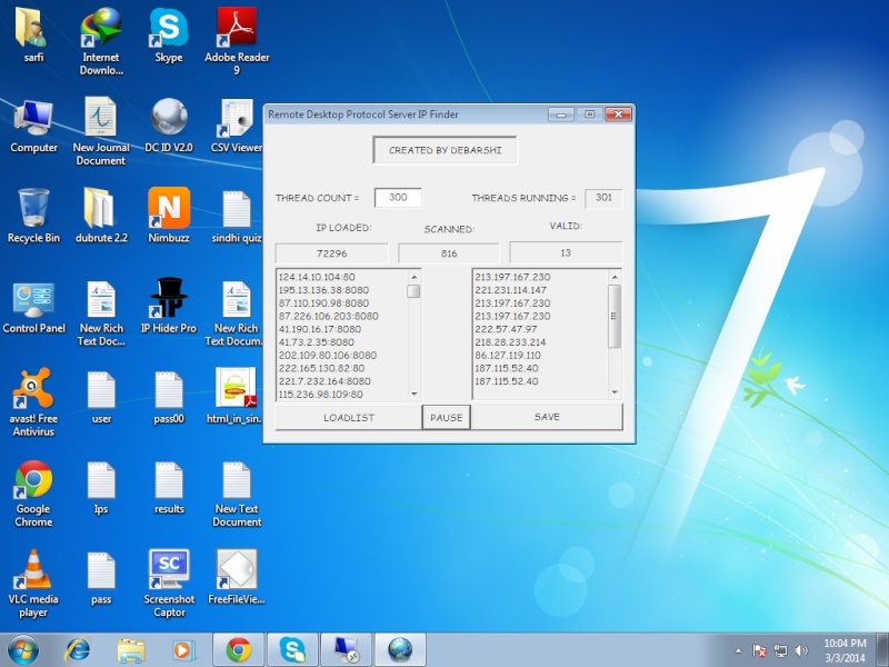 Rdp ip working  finder Screen11