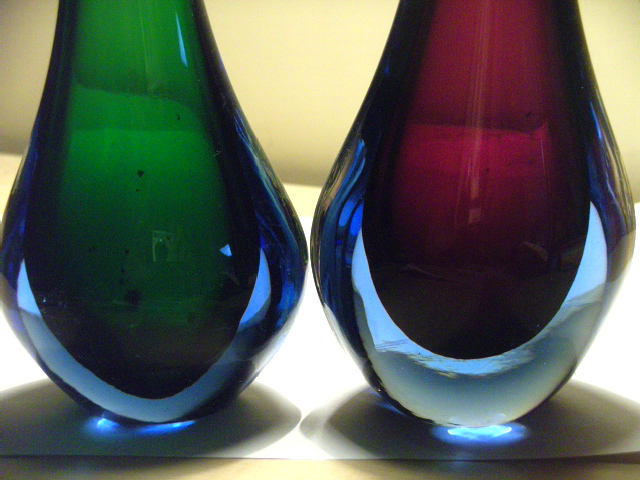 2 waterdrop shaped vases, Sweden ??? Druppe10