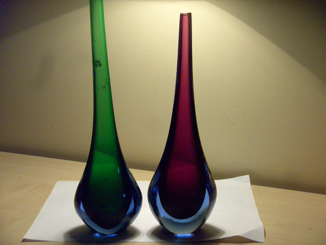 2 waterdrop shaped vases, Sweden ??? Druppe12