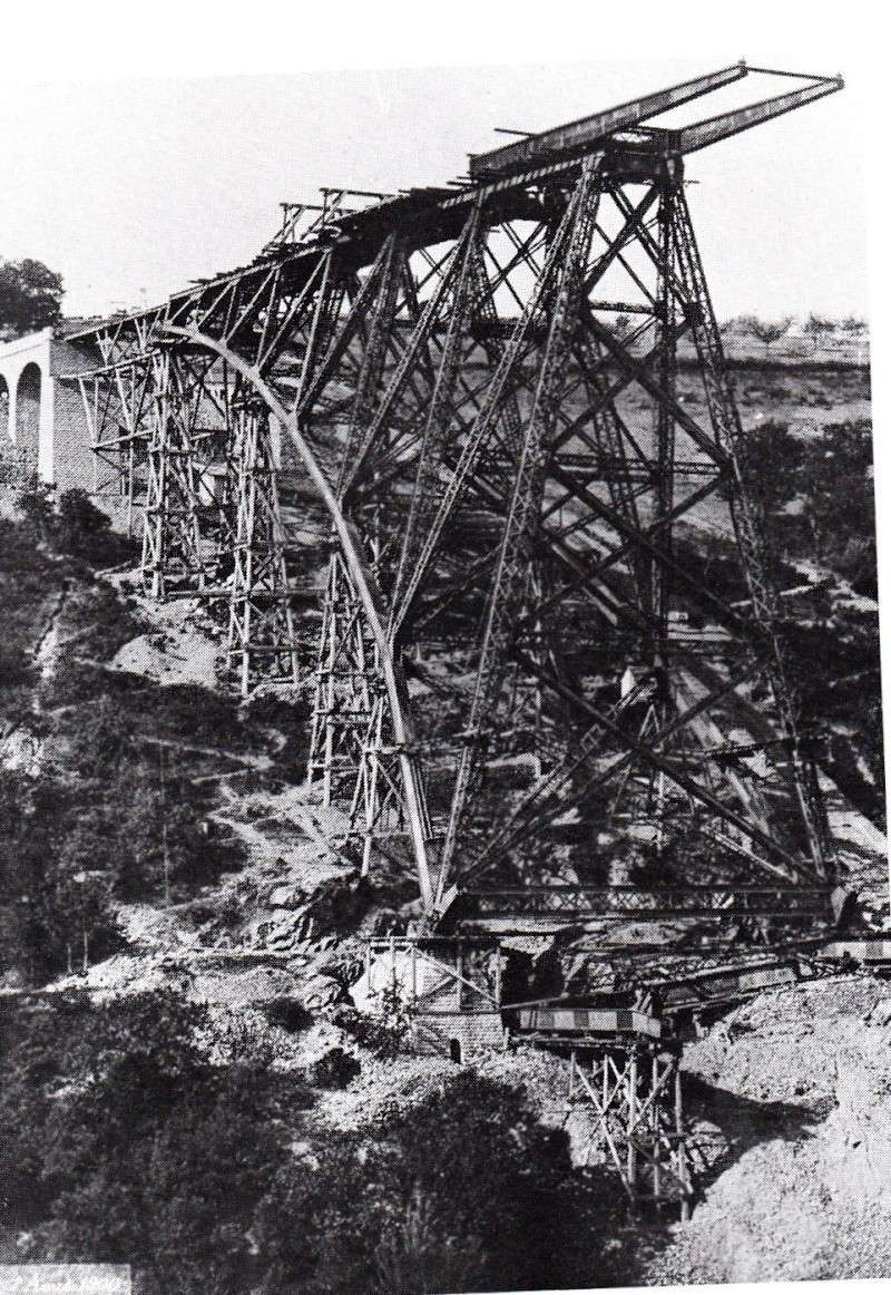 Échafaudages: le viaduc de Viaur (Tarn) 1898-1902 Pont0510