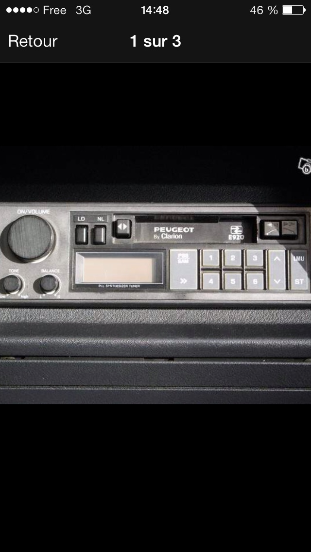 Autoradio d époque 205 309 GTI Image16